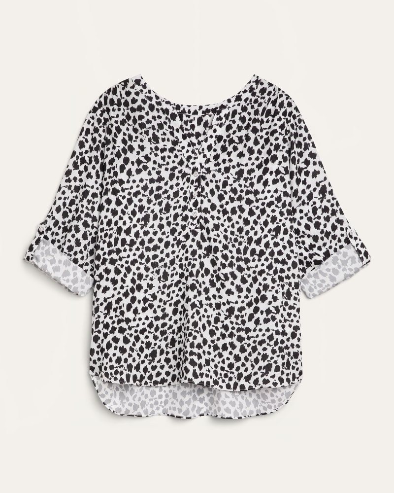 Front of plus size Lita Button-Front Printed Blouse by East Adeline | Dia&Co | dia_product_style_image_id:179371